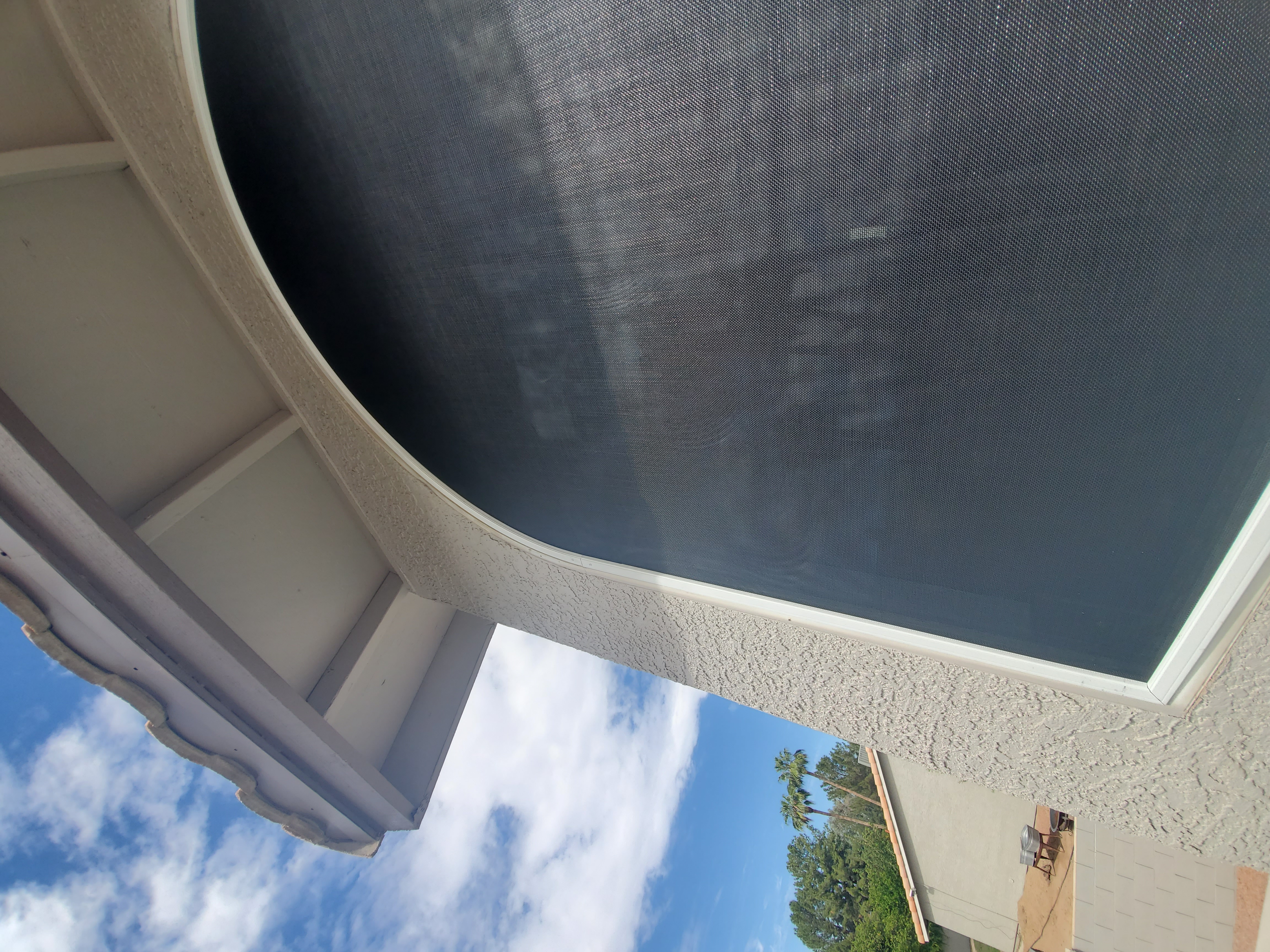 Sunscreen installation - full view